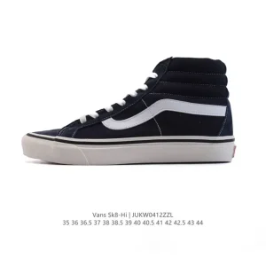 Vans Sk8-Hi Blue High Top Skateboard Shoes for Men and Women