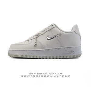 Nike Air Force 1 Low White Leather Casual Sneakers for Men and Women