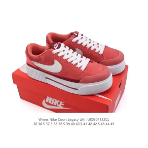 Nike Court Legacy Lift Men and Women Sneakers Retro Thick Sole White Shoes