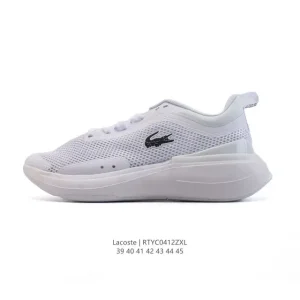 Lacoste Men's Thick Sole Chunky Sneakers with Breathable Mesh and Leather Insole