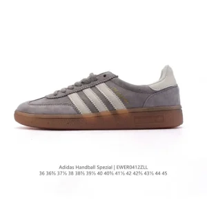 Adidas Handball Spezial Vintage Leather Court Shoes for Men and Women