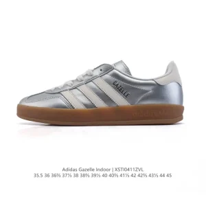 Adidas Originals Gazelle Indoor Retro Leather Sneakers Classic Gum Sole