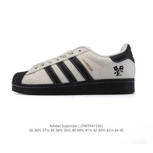 Adidas Superstar 82 Classic Shell Toe Retro Leather Sneakers for Men and Women