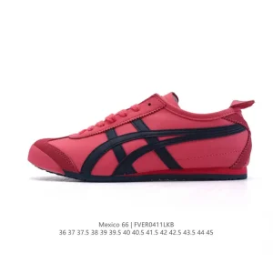 ASICS Onitsuka Tiger Mexico 66 Slip On Vintage Leather Comfort Sneakers