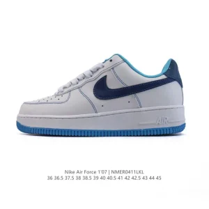 Nike Air Force 1 '07 Low White Leather Sneakers for Men and Women