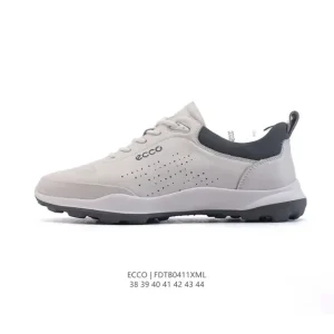 ECCO Men's Lightweight Outdoor Leisure Sneakers Breathable Lace-Up Shoes
