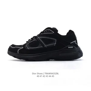 Dior D-Connect Men's Chloroprene Rubber Sneakers Thick Sole Elevator Shoes