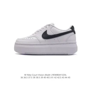 Nike Court Vision Alta Ltr Leather Platform Sneakers for Men and Women