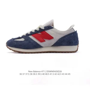 New Balance 471 Vintage Retro Leather Sneakers for Men and Women