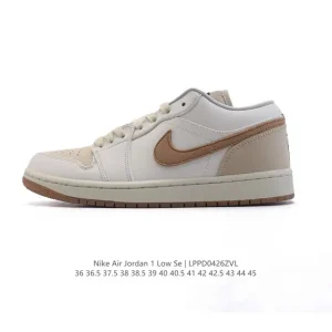 Jordan Air Jordan 1 Low Retro IB8855 Vintage Leather Basketball Shoes