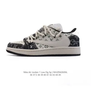 Jordan Air 1 Low OG SP Military Blue Snake Year LV Collab Reverse Swoosh