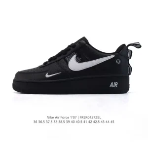 Nike Air Force 7 Low White Thick Sole Bubble Sneakers