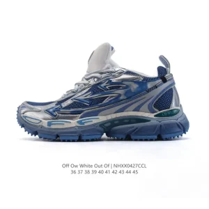 Off-White Industrial Style Thick Sole Sneakers for Men and Women