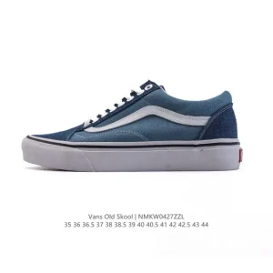 Vans OG Old Skool Classic Skate Shoes in Black and White