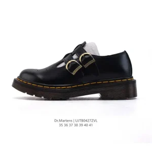 Dr Martens Women's Low-Platform Leather Ankle Boots