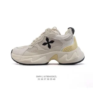 SMFK Cross Flower Retro Running Shoes for Women