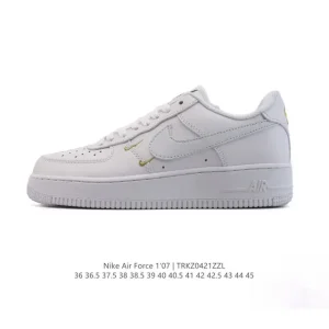 Nike Air Force 7 Low White Leather Cushioning Sneakers for Men and Women