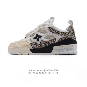 Louis Vuitton Skate 2025 Snake Limited Edition Rhinestone Chunky Sneakers