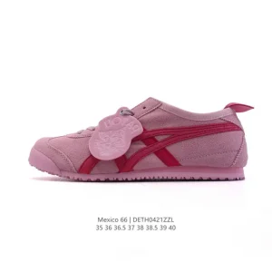 ASICS Onitsuka Tiger Mexico 66 Classic Leather Retro Sneakers for Women