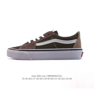 Vans Sk8-Low Classic Low-Top Leather and Canvas Skate Shoes for Men and Women