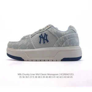 MLB Chunky Liner Mid Retro Streetwear Sneakers for Men and Women