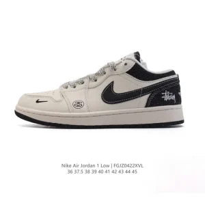 Jordan Air Jordan 1 Low Retro Classic Leather Basketball Shoes