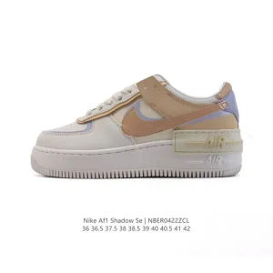 Nike Air Force 1 Shadow Low-Top Skateboard Shoes with Chunky Sole