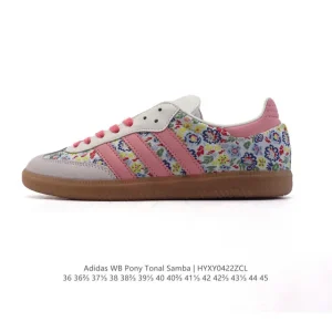 Adidas Wb Pony Tonal Samba Sneakers Classic Three Stripes Retro Football Style