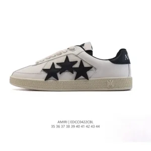 Amiri Star Shoes White Fashion Sneakers for Men and Women