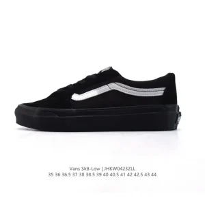 Vans Sk8-Low Leather Canvas Low Top Skate Shoes