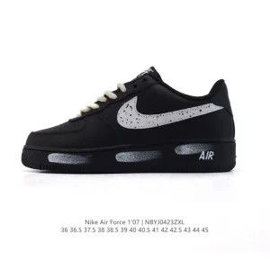 Nike Air Force 7 Low White Leather Low Cut Thick Sole Cushion Sneakers
