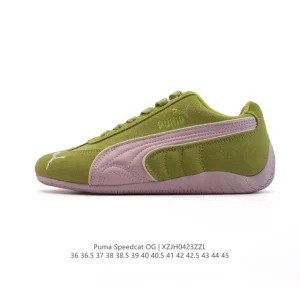 PUMA Speedcat OG Low-Top Racing Sneakers with Suede Upper