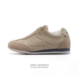Loewe Ballet Runner Leather Fabric Low Top Sneakers