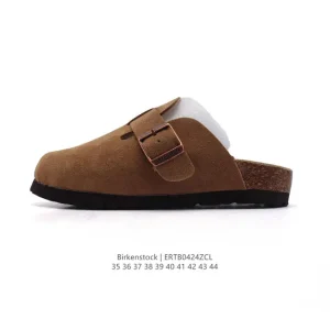 Birkenstock Boston Suede Shearling Shearling Lined Suede Leather Shoes