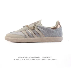Adidas Wb Pony Tonal Samba Sneakers Classic Three Stripes Retro Football Style