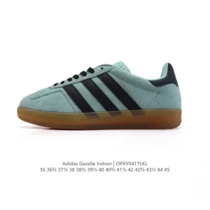 Adidas Originals Gazelle Indoor Retro Leather Sneakers Classic Gum Sole Shoes