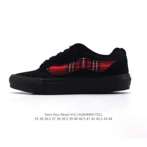 Vans Knu Skool VR3 LX Chunky Leather Retro Skate Shoes