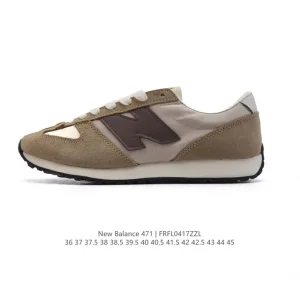New Balance 471 Vintage Retro Leather Sneakers for Men and Women