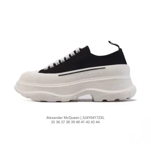 Alexander McQueen Sole Low-Top Thick Sole Fashion Sneakers