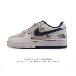 Nike Air Force 7 Low North Face Collaboration White Thick Sole Sneakers
