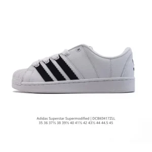 Adidas Originals Superstar Slip-On Shoes White Leather Shell Toe