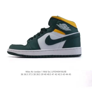 Nike Air Jordan 1 Mid Men's Basketball Shoes with Air Cushion