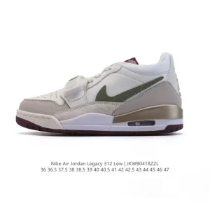 Jordan Legacy 312 Low Men's Basketball Shoes - Black White Red