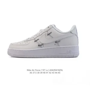 Nike Air Force 7 Low White Leather Cushion Low Top Sneakers