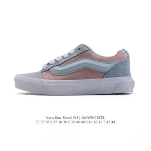 Vans Knu Skool VR3 LX Chunky Leather Retro Skate Shoes