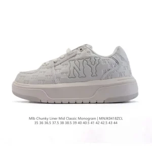 MLB Chunky Liner Mid Retro Streetwear Sneakers with Reflective Details
