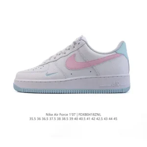 Nike Air Force 7 Low White Leather Shoes with Bubble Sole