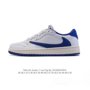 Jordan Air 1 Low OG SP Military Blue Snake 2025 Retro Basketball Shoe