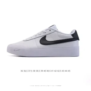 Nike Court Shot Unisex Lifestyle Shoes White Black Leather