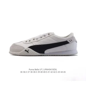 PUMA Bella Ut Leather Low Top Casual Sneakers with Softfoam+
